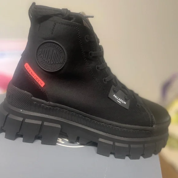 Palladium Black High-Top Sneakers - Picture 1 of 8